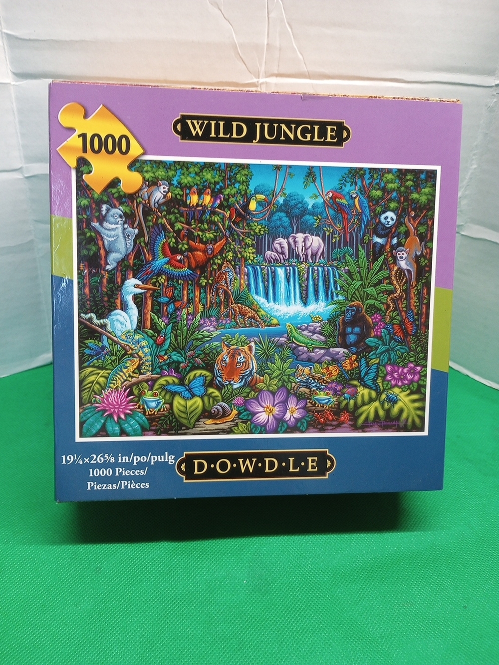 Wild Jungle 1000-Piece  Dowdle Jigsaw Puzzle - Purple Box